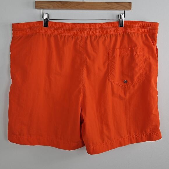Polo Ralph Lauren Vintage 5" Swim Trunk in Orange and Blue FLAWS | Men's XL - Picture 2 of 15